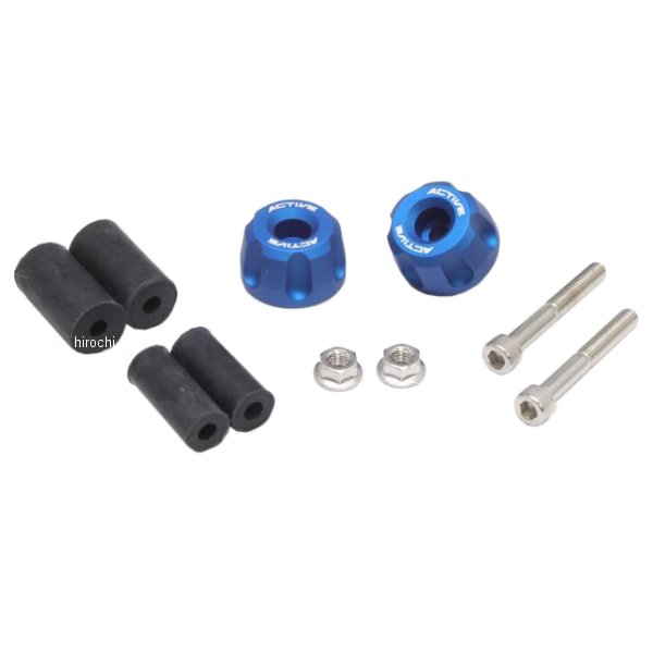 アルミバーエンド リボルバー φ30-L18 マットブルー