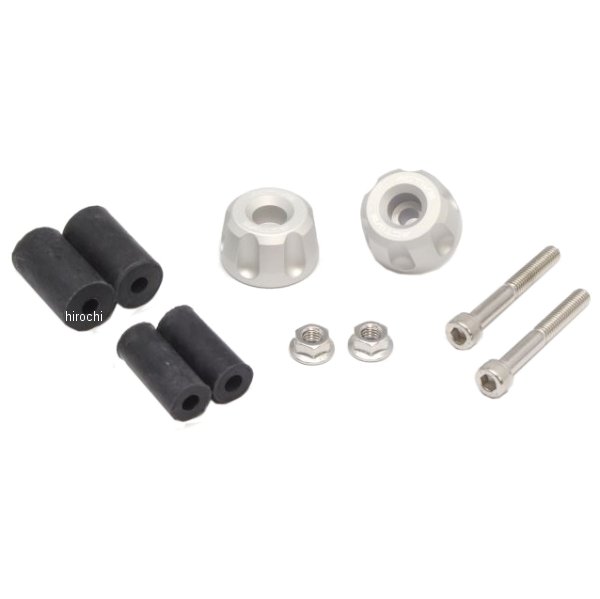 アルミバーエンド リボルバー φ30-L18 マットシルバー