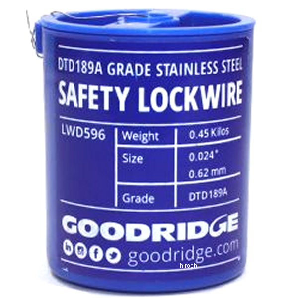 グッドリッジ ビルドアライン ロックワイヤー 0.8mm ステンレス