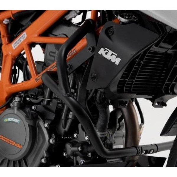 クラッシュバー 17年 KTM 200DUKUE、21年 KTM 125DUKE 黒