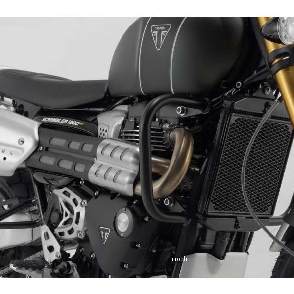 クラッシュバー 21年 トライアンフ スクランブラー 黒