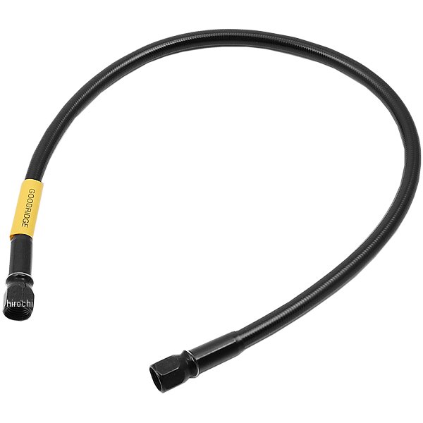 グッドリッジ ビルドアライン ユニバーサル ブレーキホース ロードモデル用 全長460mm ステンレス/黒