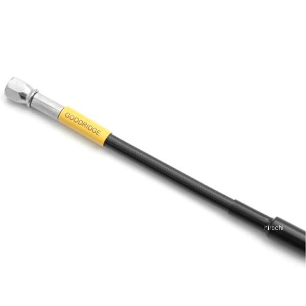 グッドリッジ ビルドアライン ユニバーサル ブレーキホース オフロードモデル用 ガイド付き 全長1310mm ステンレス/スモーク