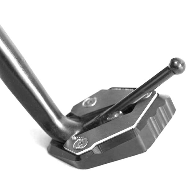 サイドスタンドエクステンション13年-19年 MT-09、SP 黒/シルバー