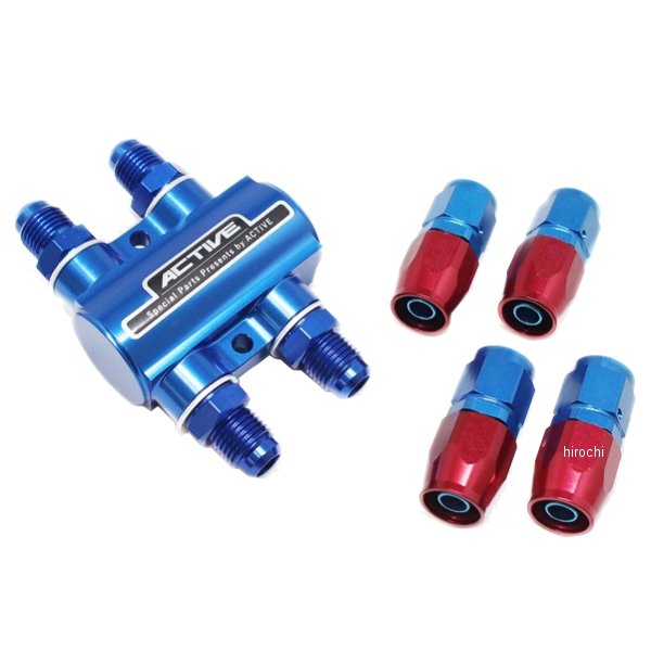 サーモスタットキット #6 ストレートフィッティング4個付 青