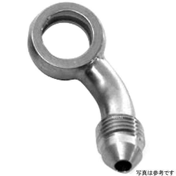 グッドリッジ ビルドアライン #3 バンジョーアダプター 45° 右ひねり ステンレス/黒