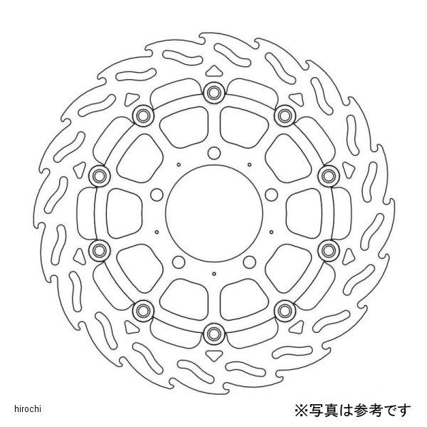 モトマスター MOTO MASTER (受注発注品) フロント フレイム ステンローター ブラックインナー φ300/右 Z750