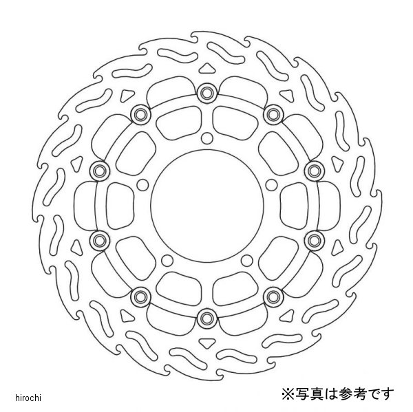 フロント フレイム ステンローター ブラックインナー φ310/右 GSX-R1000