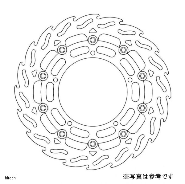 フロント フレイム ステンローター ブラックインナー φ300/左 03年-04年 YZF-R6