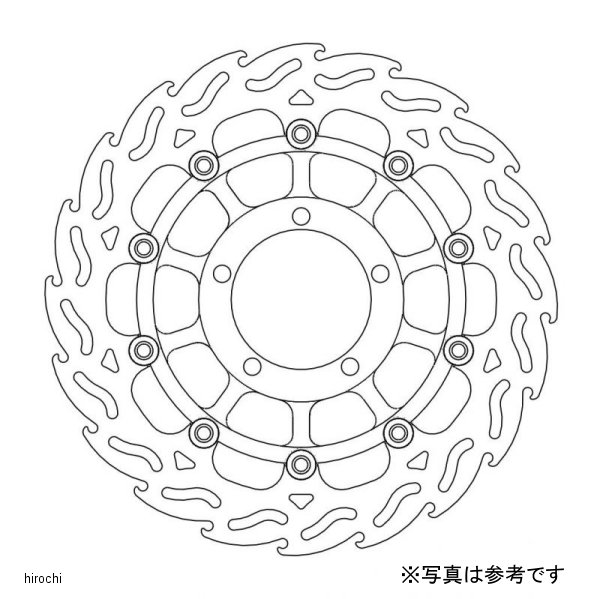 フロント フレイム ステンローター ブラックインナー φ310/左 DAYTONA675