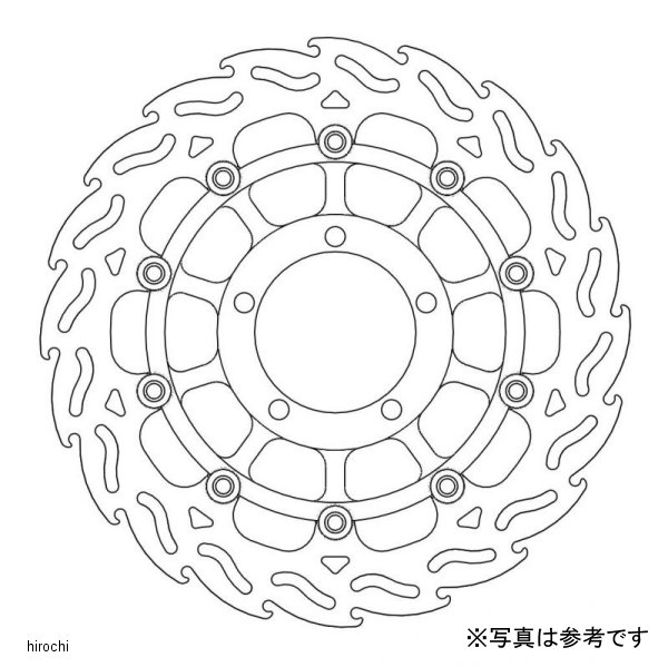 フロント フレイム ステンローター ブラックインナー φ310/右 DAYTONA675R