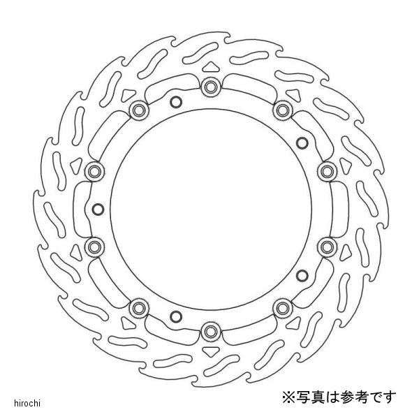 フロント フレイム ステンローター ブラックインナー φ320/左 15年 BMW S1000RR