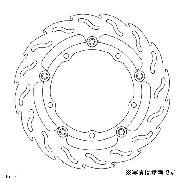フロント フレイム ステンローター ブラックインナー φ267/右 12年-18年 TMAX530