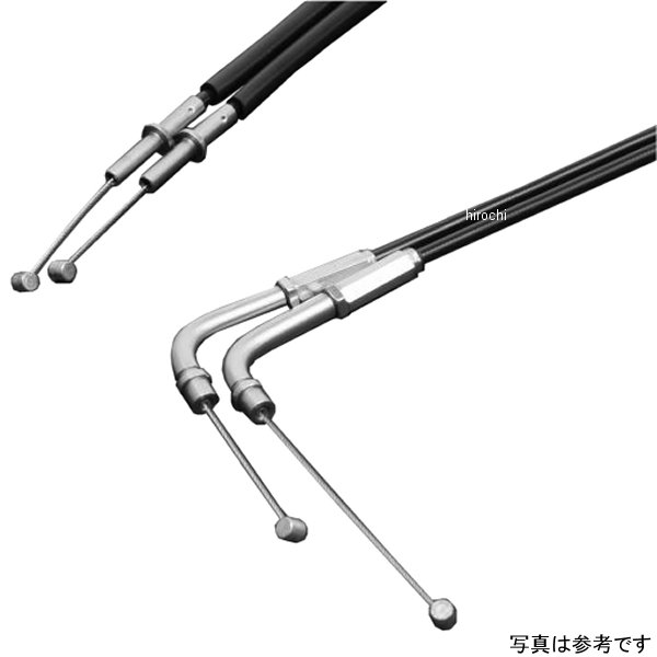 スロットルワイヤー ハイスロットルキットEVO専用 引き側 05年-13年 CBR600RR ステンレス/黒