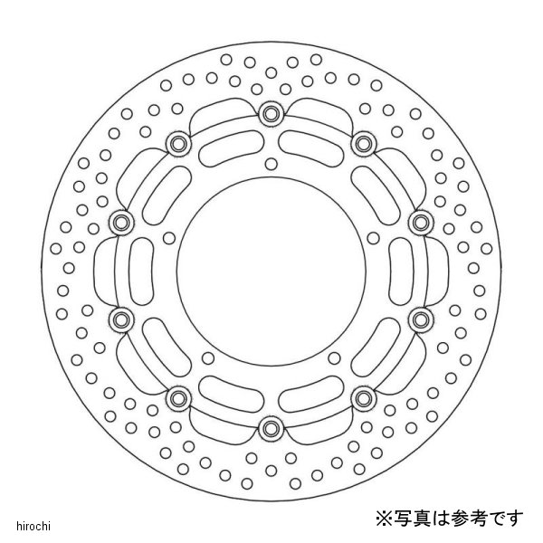 ヘイローディスク フロント φ320 左右共通 09年-17年 V-MAX1700