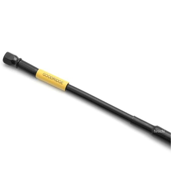 グッドリッジ ビルドアライン ユニバーサル ブレーキホース ロードモデル用 吊るし 全長185mm ステンレス/黒