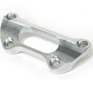 ハンドルクランプ アッパー コンバーチブルステム用 00年-15年 スポーツスター、ダイナ シルバー