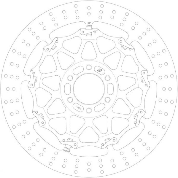 クロスロック ディスクローター φ320 フロント 左 GSX1100S(EF不可)