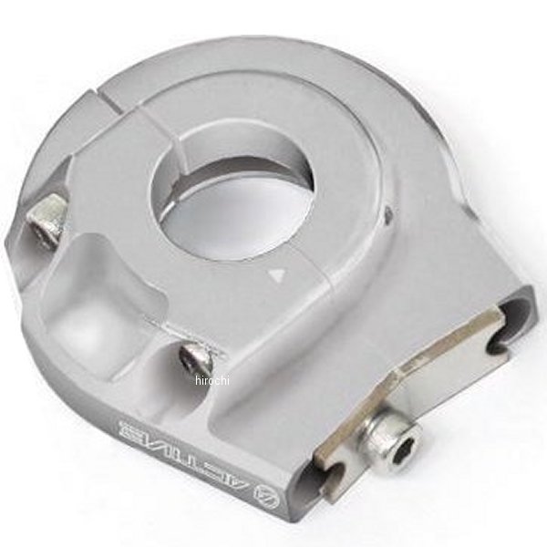 アルミスロットルホルダー エボタイプ2 ラージ 汎用 シルバー