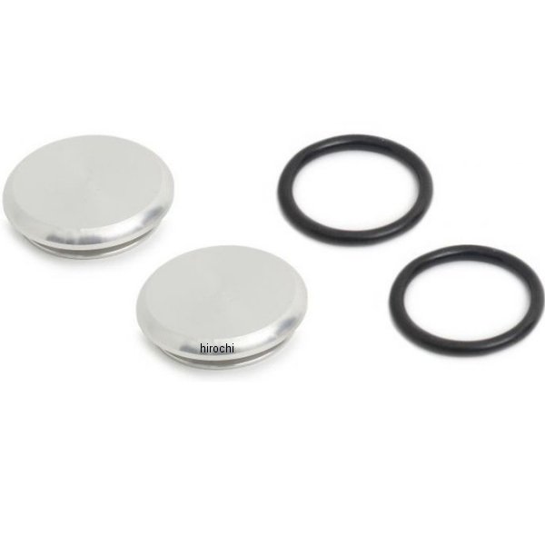 フロントフォーク キャップ 08年-17年 ニンジャ250 アルミ シルバー