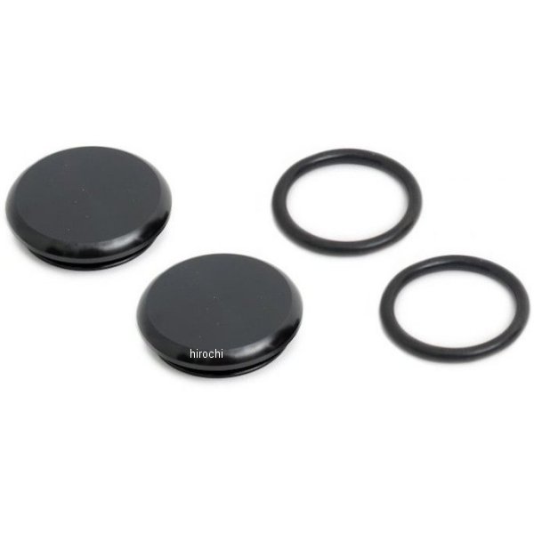 フロントフォーク キャップ 08年-17年 ニンジャ250 アルミ 黒