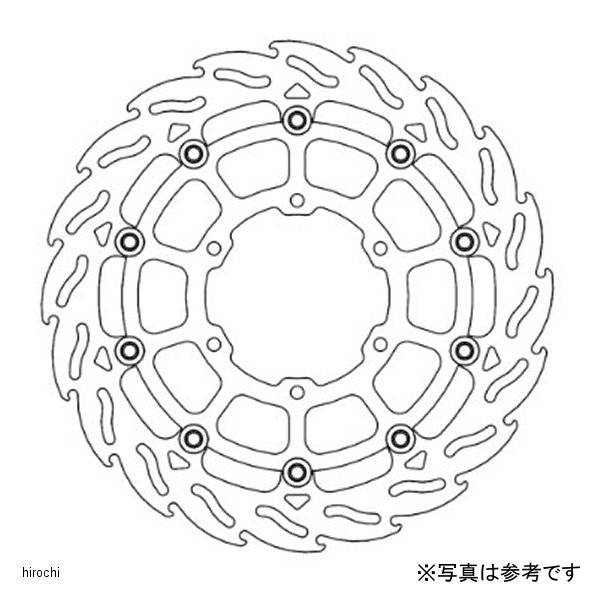 フロント フレイム ステンローター ブラックインナー φ320/左 17年 GSXR1000