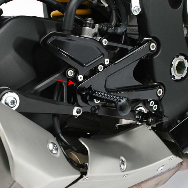 ゲイルスピード エラボレート フットコントロールキット 15年-20年 YZF-R1 黒