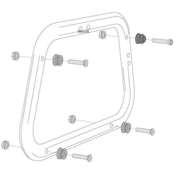 EVO キャリア用アダプターキット AERO ABSサイドケース用