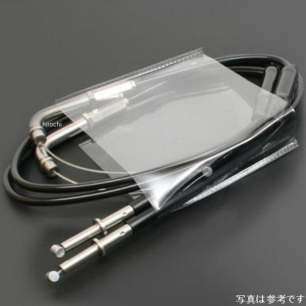 専用スロットルワイヤー[T-EVO ステン金具/アウターBLK スエージング加工] YZF-R6 17-19 (戻し側)