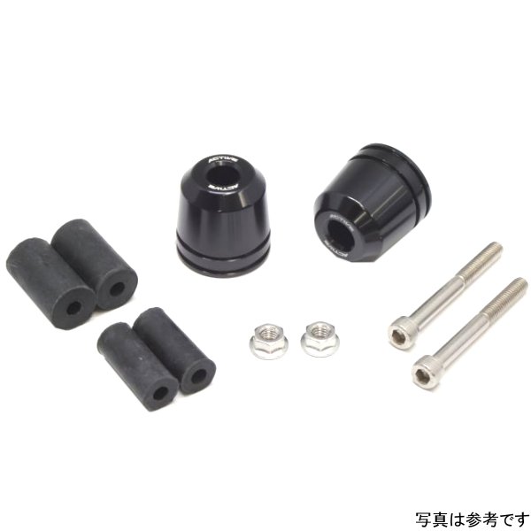 リペア アルミバーエンド BLK 片側ASSY φ33-L33