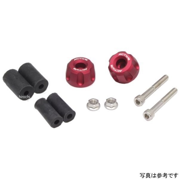 リペア アルミバーエンド リボルバー マットRED 片側ASSY φ30-L18