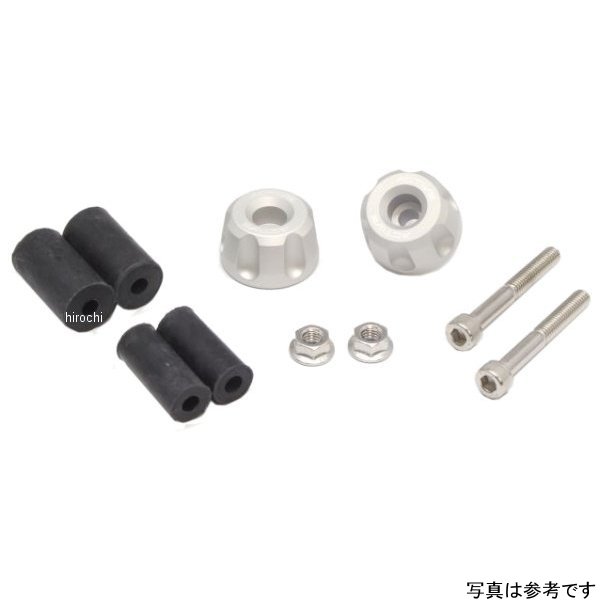 リペア アルミバーエンド リボルバー マットSIL 片側ASSY φ30-L18