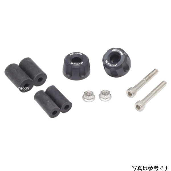 リペア アルミバーエンド リボルバー マットBLK 片側ASSY φ30-L18