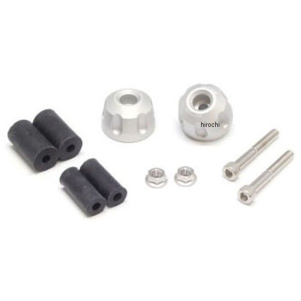 R アルミバーエンド 片方ASSYφ33-L22.5 補修部品 シルバー