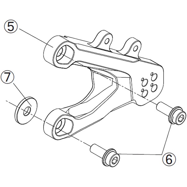 リペア FCK7002B用 メインプレート 左 黒