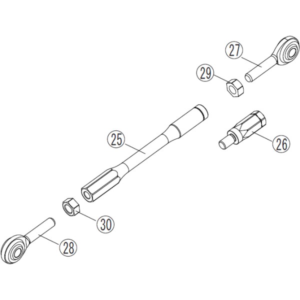 リペア FCK7002S用 チェンジロッド シルバー