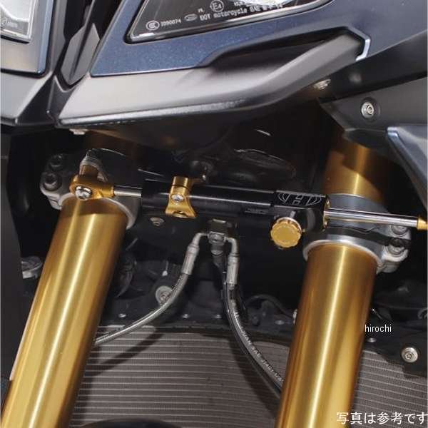 CNCステアリングダンパーステーセット 5mm/TYPE-3 黒 逆ピロボール 17年-19年 トライアンフ