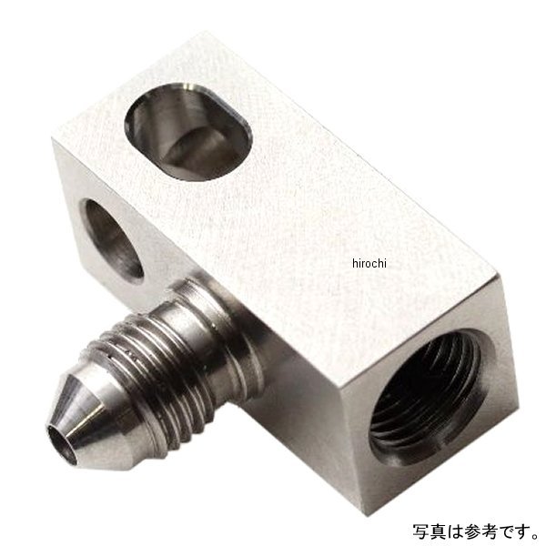 #3 フレアブロックアダプター 90° IF1.0-AN3-L-BOX ステンレス