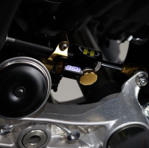 CNCステアリングダンパーステー 75mm/TYPE-10 22年 ハヤブサ ゴールド