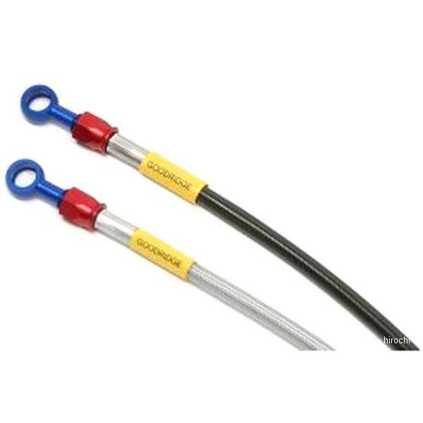 グッドリッジ ビルドアライン フロント ブレーキホース 21年 MT-07 ABS アルミ/クリア