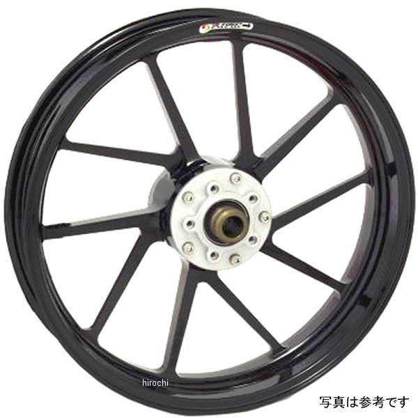 フロントホイール TYPE-R 350-17 22年 ハヤブサ グロスブラック ガラスコート