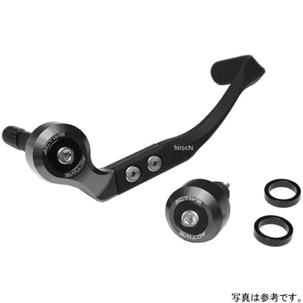 ブレーキレバーガード&バーエンドフルセット ハンドル内径φ18.0-φ19.4用  ガンメタリック