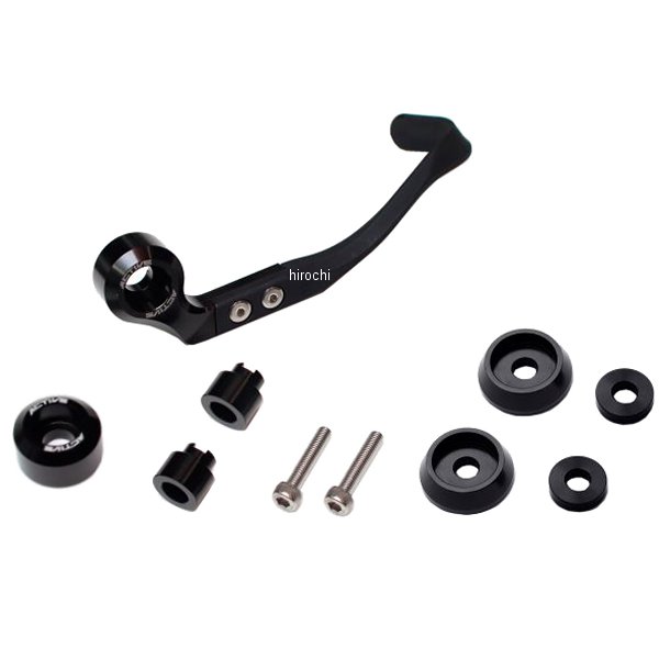 ブレーキレバーガード&バーエンドフルセット 取付け部 M8用  黒