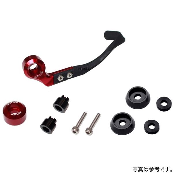 ブレーキレバーガード&バーエンドフルセット 取付け部 M8用  赤