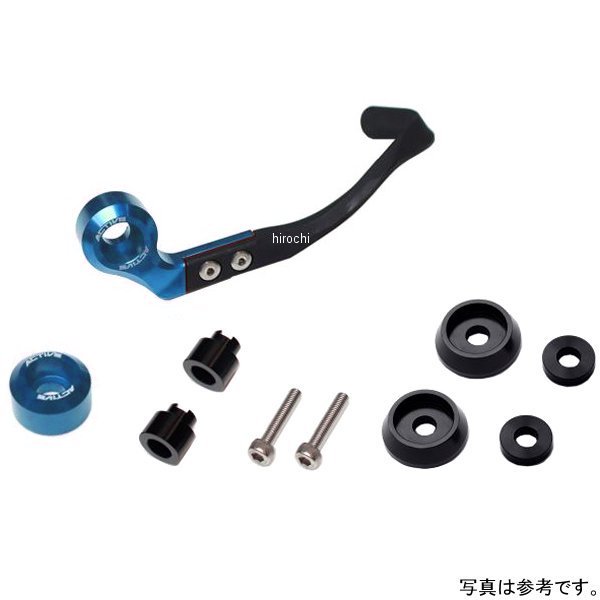 ブレーキレバーガード&バーエンドフルセット 取付け部 M8用  青