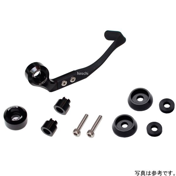 ブレーキレバーガード&バーエンドフルセット 取付け部 M12用  黒