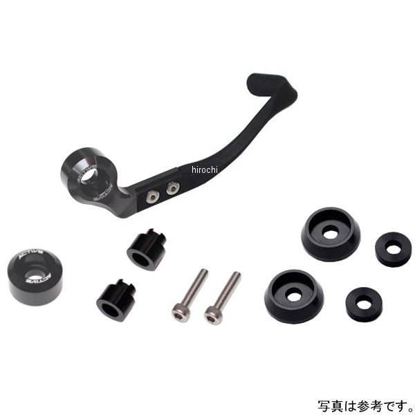 ブレーキレバーガード&バーエンドフルセット 取付け部 M12用  ガンメタリック