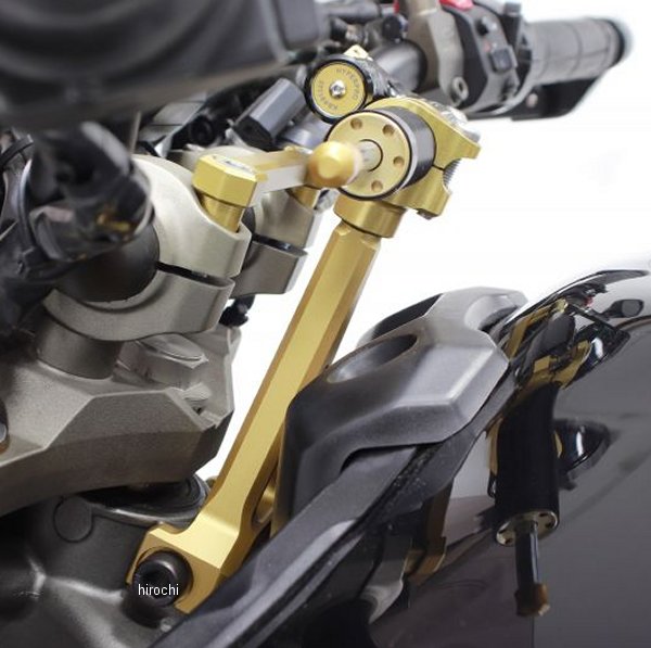 CNCステアリングダンパーステー 68mm/TYPE-3 14年-19年 トレーサー9/ABS ゴールド