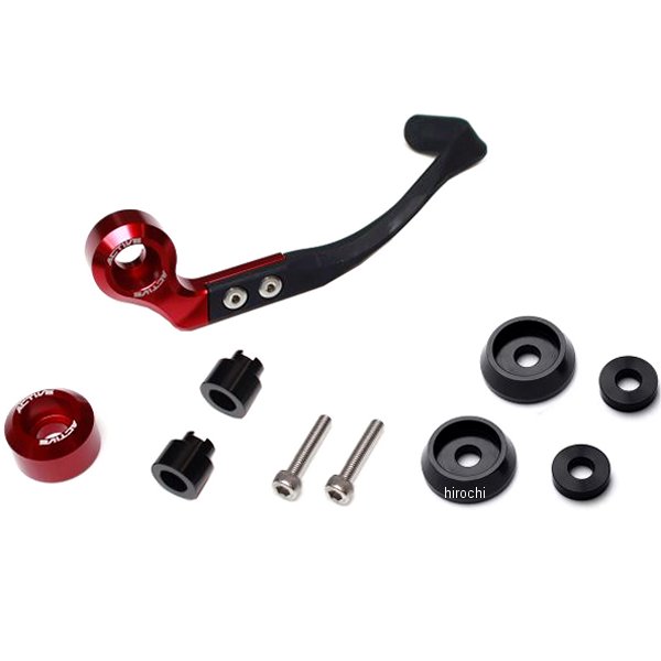 ブレーキレバーガード&バーエンド フルセット ヤマハM6用 赤