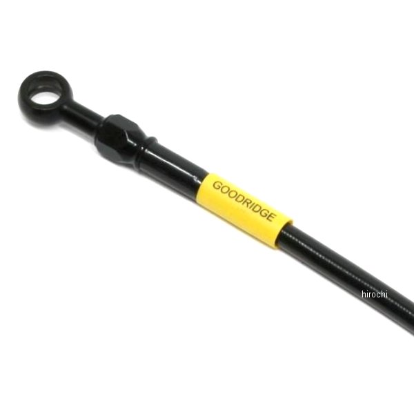 グッドリッジ ビルドアライン メッシュブレーキホース フロント 23年 エリミネーター、エリミネーターSE ステンレス/ブラック